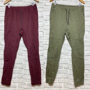 george men's twill jogger pants